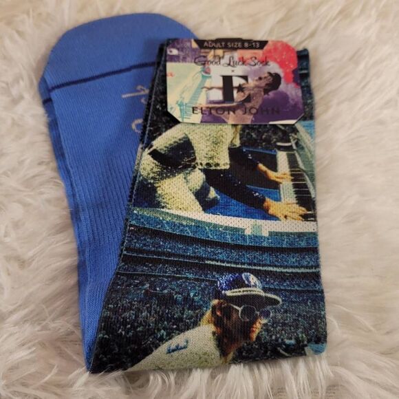 Good Luck Socks Elton John at Doger Stadium- NWT - Picture 1 of 7